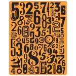 SIZZIX RELIEF FOLDERS - NUMERIC