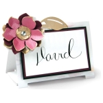 SIZZIX THINLITS CUT DIES - TABLE TENT, FLORAL