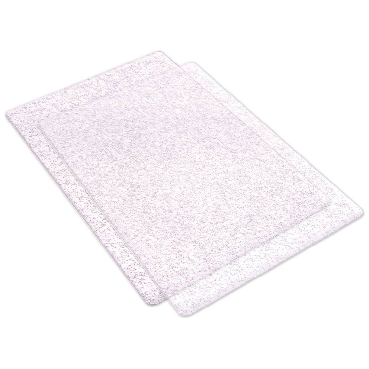 662141-128870 SIZZIX CUTTING MAT A5 PAIR - SILVER GLITTER - Image 1