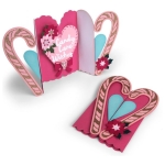SIZZIX THINLITS CUT PUNCHES - CARD, CANDY CANE FOLD