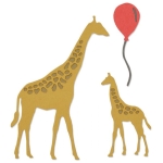 SIZZIX THINLITS CUT DIES - GIRAFFES