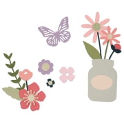 SIZZIX THINLITS CUT DIES - GARDEN FLORALS