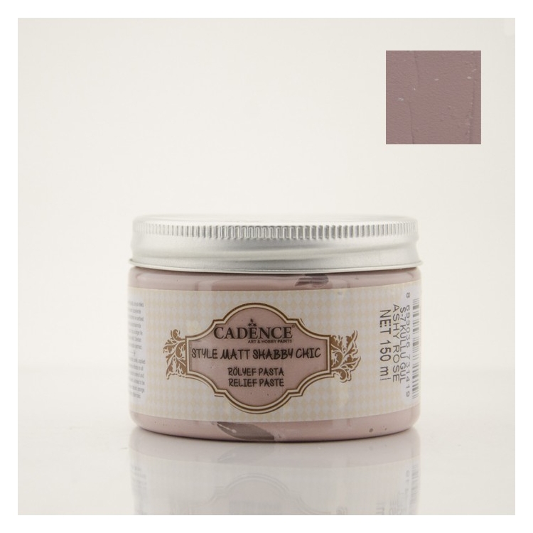 CADENCE EMBOSSED PASTE SHABBY CHIC 150 ML. - ASHY ROSE S-7 - Image 1