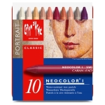 CARAN D'ACHE WAX PASTELS NEOCOLOR I PORTRAIT 10 COLORS