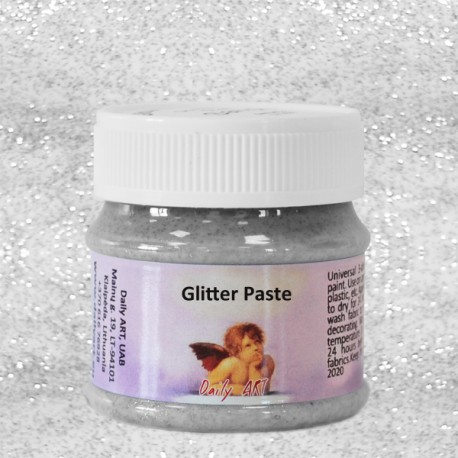 703605-119389 DAILY ART GLITTER PASTE 50 ML. - SILVER LIGHT - Image 1