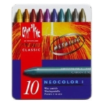 CARAN D'ACHE WAX CRAYONS METALLIC NEOCOLOR I 10 COLORS