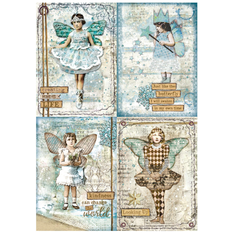 710246-139222 STAMPERIA DECOUPAGE RICE PAPER A4 - DFSA4246 - Image 1