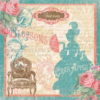 710461-107003 STAMPERIA DECOUPAGE RICE PAPER A4 - DFSA4046 - Image 1