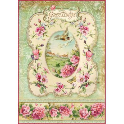 710950-107028 STAMPERIA DECOUPAGE RICE PAPER A4 - DFSA4095 - Image 1