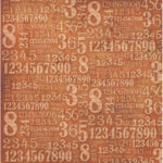 STAMPERIA NUMBERS DECOUPAGE RICE PAPER 50/50 - DFT223