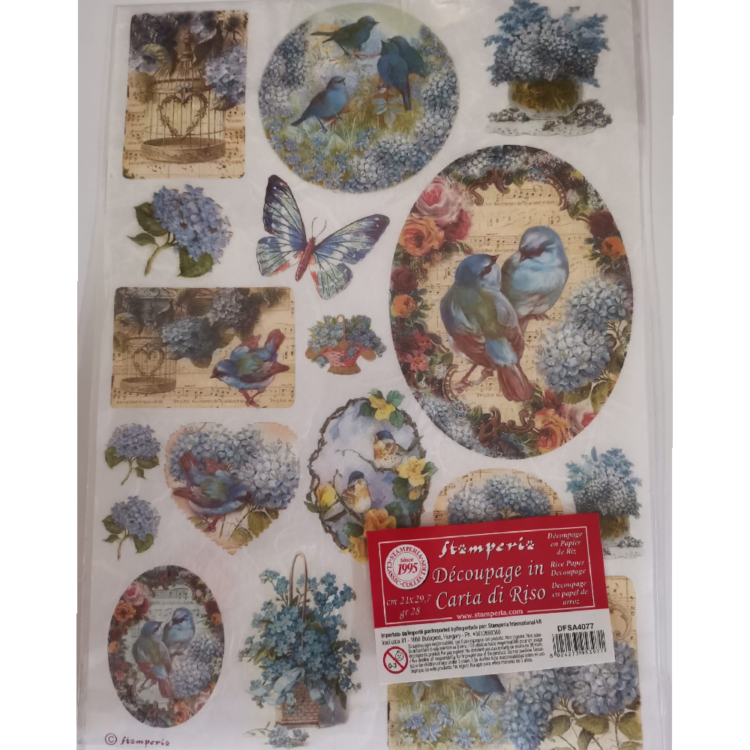 714077 STAMPERIA DECOUPAGE RICE PAPER A4 - DFSA4077 - Image 1