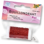 FOLIA CURLY WIRE 0.3 MM X 60 M - RED