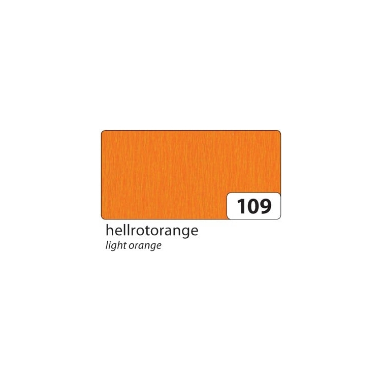 822109-84425 FOLIA CREPE PAPER 50CM/2.5M ORANGE LIGHT - Image 1