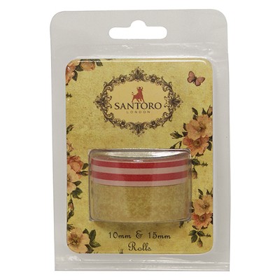 833002-90960 SANTORO WASHI TAPE - DECORATION PATCH SET - SNWT002 - Image 1