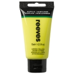 REEVES ACRYLIC PAINT 75 ML - YELLOW LEMON 8341100