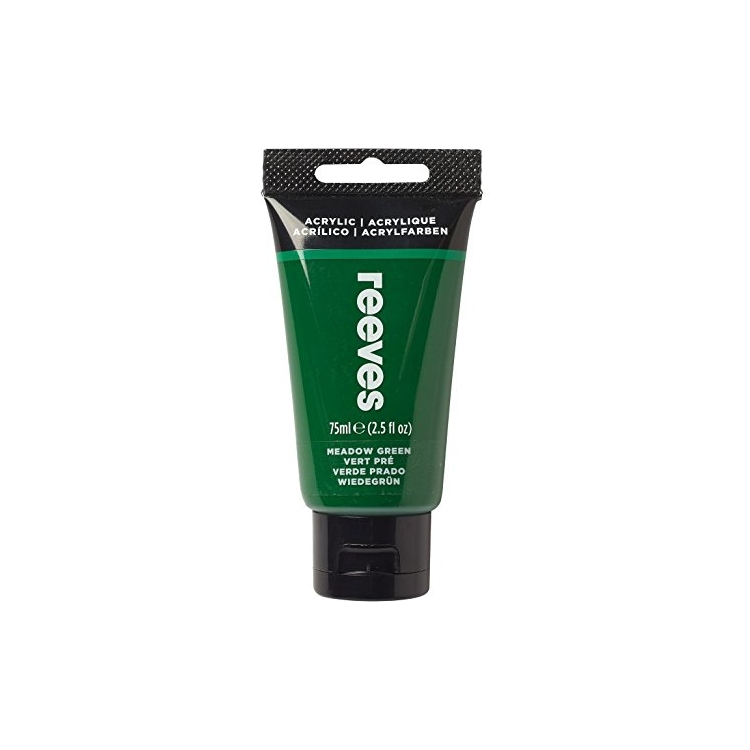 834440-146704 REEVES ACRYLIC PAINT 75 ML - GREEN 8341440 - Image 1