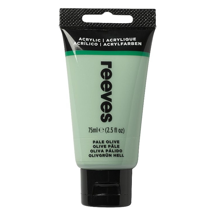834450-146627 REEVES ACRYLIC PAINT 75 ML - OLIVE GREEN 8341450 - Image 1