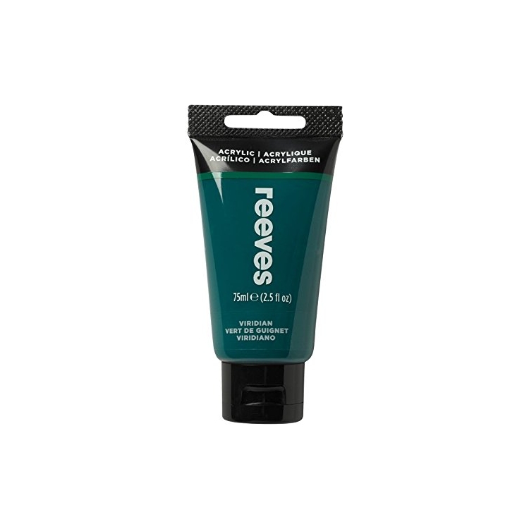 834470-146698 REEVES ACRYLIC PAINT 75 ML - VIRIDIAN 8341470 - Image 1