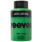 REEVES ACRYLIC PAINT 400 ML - GREEN LIGHT 8361420