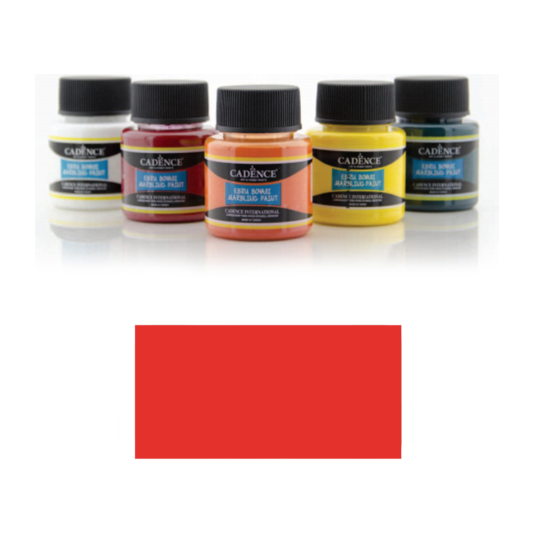 CADENCE PAINT WITH MARBLE EFFECT EBRU 45 ML. - RED 856 - Image 1