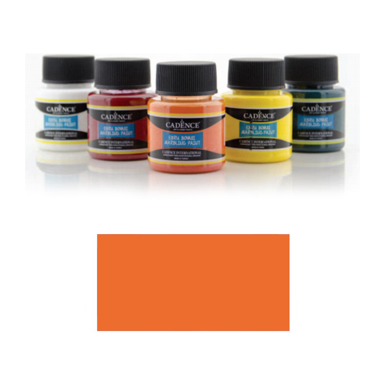 CADENCE PAINT WITH MARBLE EFFECT EBRU 45 ML. - ORANGE 859 - Image 1