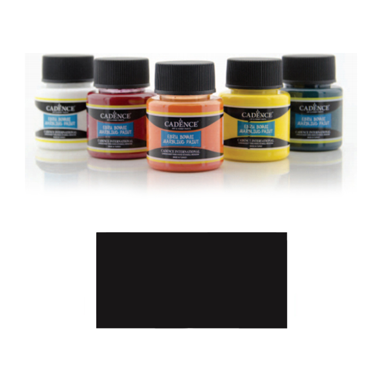 CADENCE PAINT WITH MARBLE EFFECT EBRU 45 ML. - BLACK 860 - Image 1