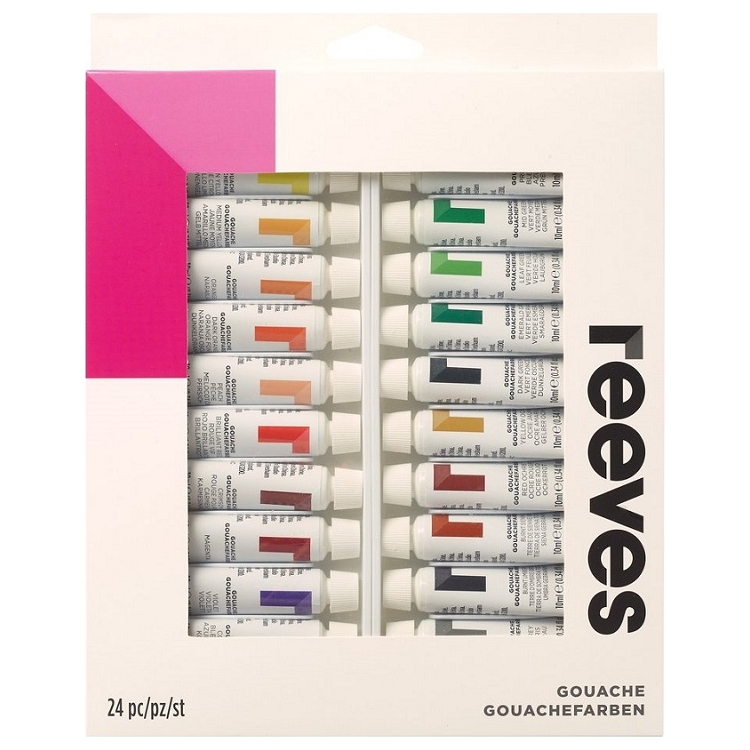 869356-146611 REEVES TEMPERA PAINTS 24 CV X 10 ML-8693356 - Image 1