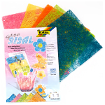 FOLIA GLITTER SISAL 23/33 CM 135 G 5 LEAVES ASSORTED SUMMER