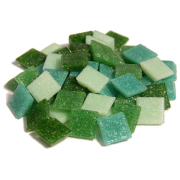 MOSAIKSTEIN MOSAIC 10X10X4 MM 200 G J39-10E - GREEN MIX