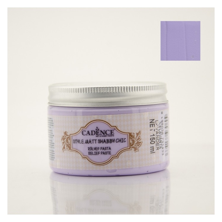 CADENCE EMBOSSED PASTE SHABBY CHIC 150 ML. - LAVANDER S-9 - Image 1