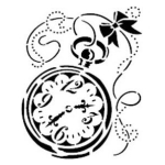 VIVA DECOR UNIVERSAL TEMPLATE A4 - POCKET WATCH