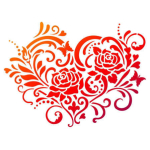 VIVA DÉCOR UNIVERSAL PATTERN A4 - ROSE HEART