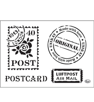 902683-106358 VIVA DÉCOR UNIVERSAL TEMPLATE A4 - POSTCARD - Image 1