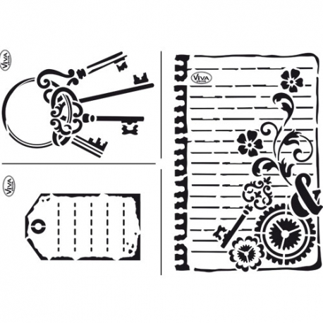 902701-106349 VIVA DECOR UNIVERSAL TEMPLATE A4 - NOTES - Image 1