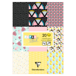 CLAIREFONTAINE BLOCK DESIGNER PAPER A5, 200 G 20 L. 6
