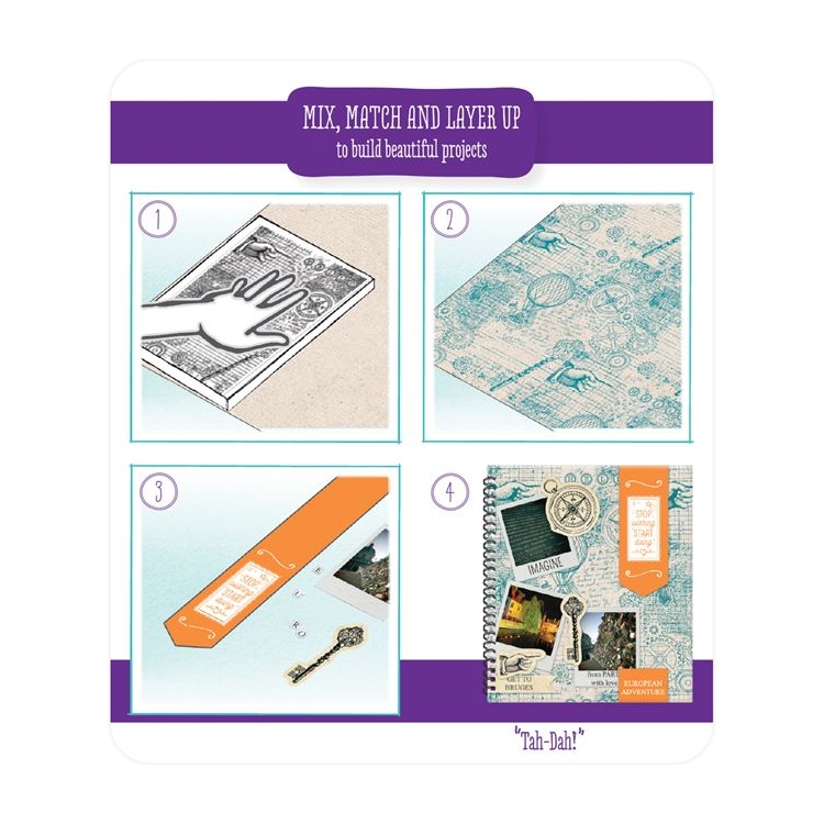 DOCRAFTS SILICONE STAMPS A5 - STEAMPUNK DCE 907125 - Image 2