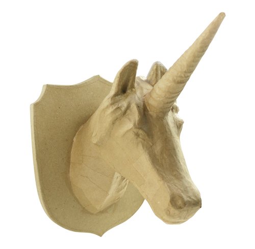 LA009O DECOPATCH PAPIER-MÂCHÉ UNICORN TROPHY - LA009O - Image 1