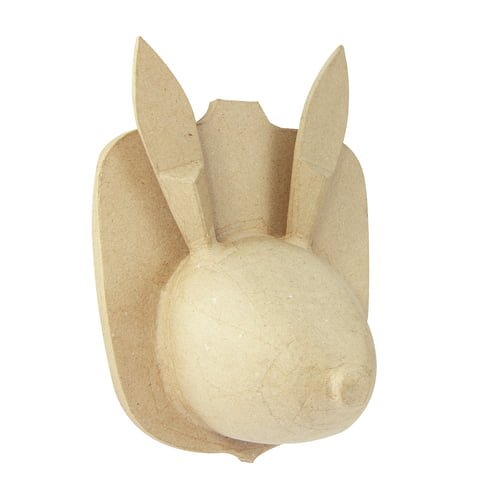 MA014O DECOPATCH PAPIER-MÂCHÉ RABBIT TROPHY - MA014O - Image 1