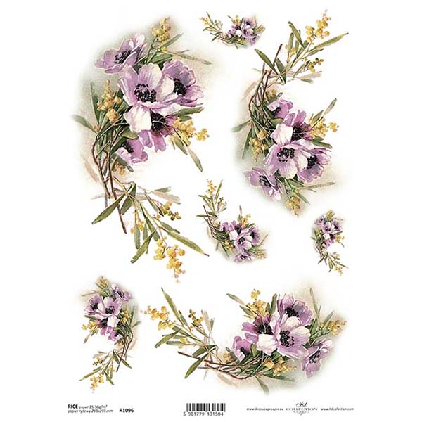 1096 ITD COLLECTION DECOUPAGE RICE PAPER A4 - R1096 - Image 1
