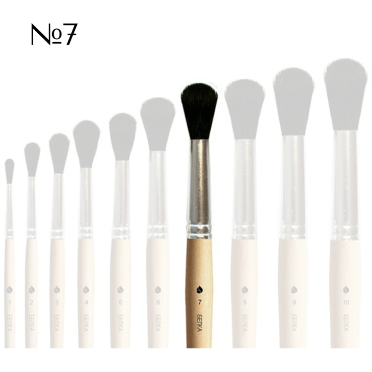 SQUIRREL BRUSH ROUND No7 - Image 1