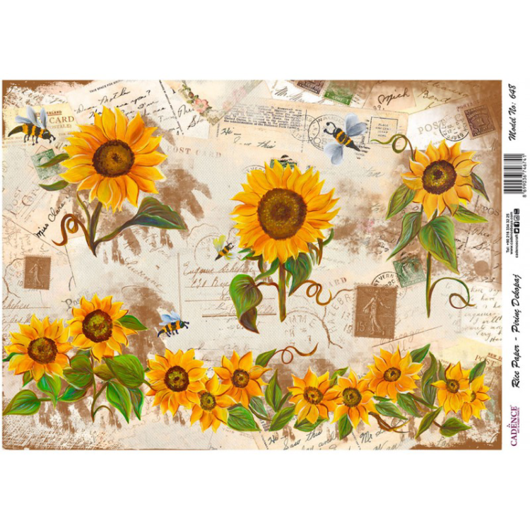 147648 CADENCE DECOUPAGE RICE PAPER A4 - 648 - Image 1