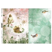ITD COLLECTION DECOUPAGE RICE PAPER A4 - R1546