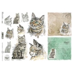 ITD COLLECTION DECOUPAGE RICE PAPER A4 - R1565