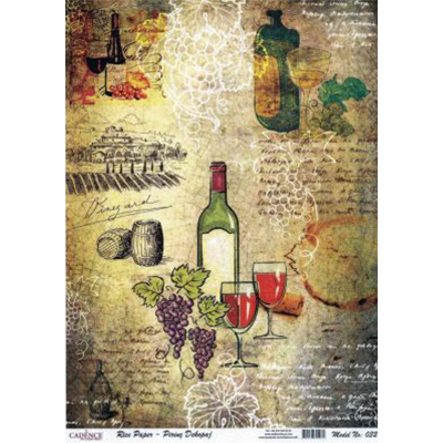 162032 CADENCE DECOUPAGE RICE PAPER A3 - 032 - Image 1