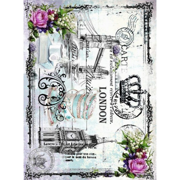 162351 (2) CADENCE DECOUPAGE RICE PAPER A4 - 351 - Image 1