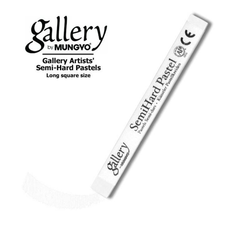 222001 MUNGYO DRY PASTEL WHITE MPL 001 - Image 1
