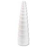 FOLIA ROUND CARDBOARD BOX - WHITE 14 CM.