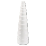 FOLIA ROUND CARDBOARD BOX - WHITE 15 CM.