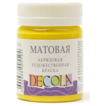 DECOLA ACRYLIC PAINT MATTE 50 ML. - YELLOW LIGHT