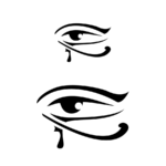 KI-SIGN TATTOO TEMPLATES EGYPTIAN EYES 10/7 CM
